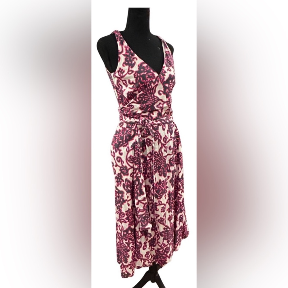 🔥 BODEN! “RIVIERA” MIDI-DRESS!! STUNNING PATTERN! LINEN COTTON BLEND! - Picture 7 of 16